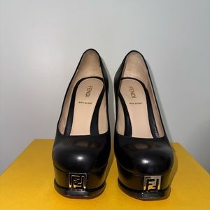Fendi Fendista 115 mm pump heel size 35.5